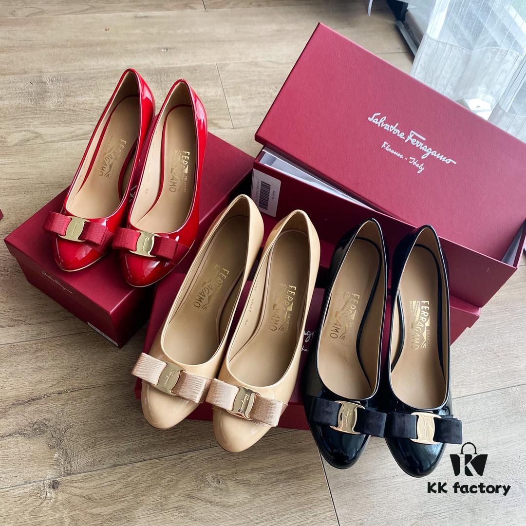 Ferragamo Classic High-Heeled Women's Shoes - Premium Replica