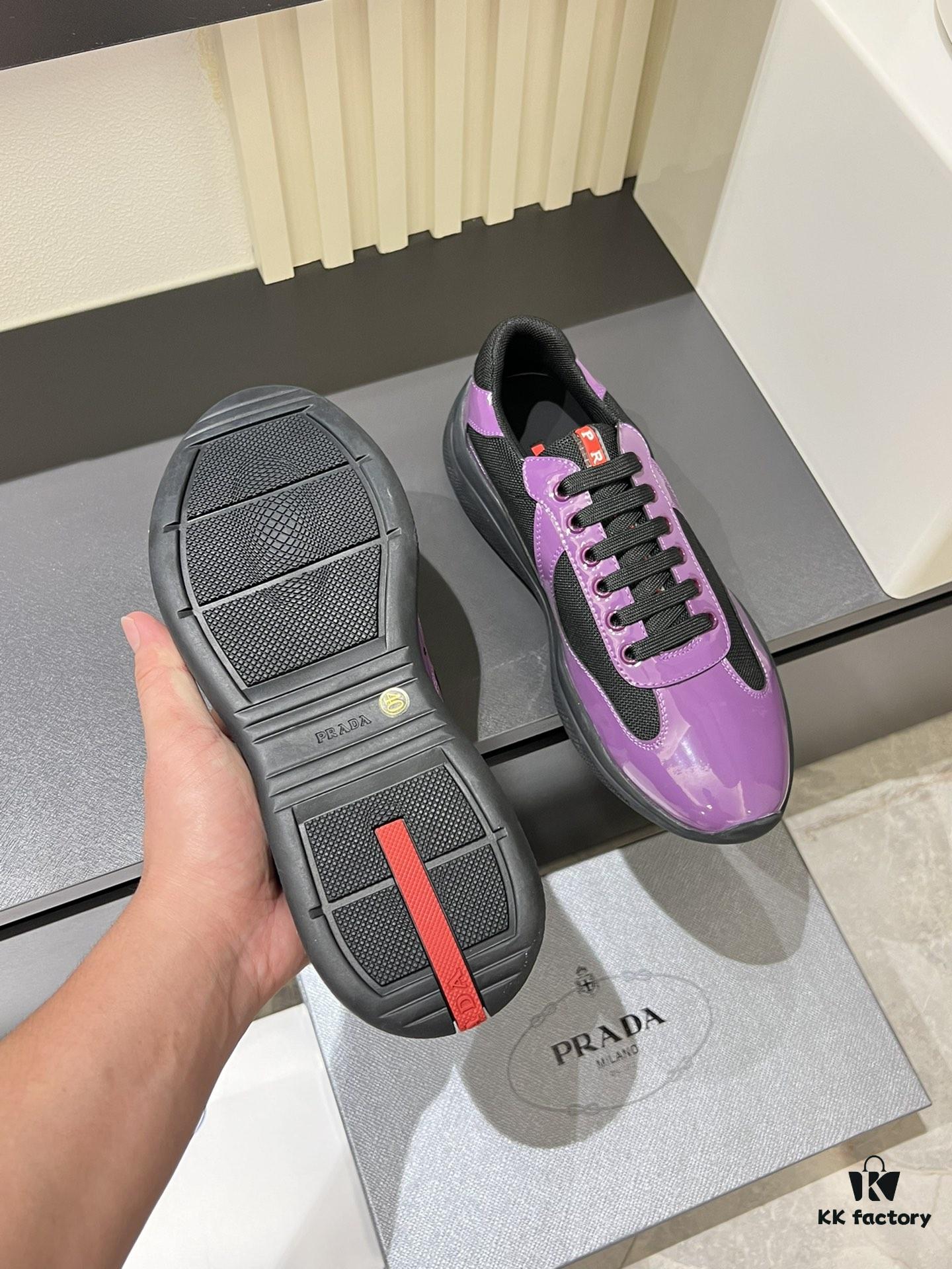 PRAD* Couple's New Arrival Casual Sports Shoes, Premium Quality with TW Custom Dual-Layer Breathable Mesh and Top-Grade Cowhide Upper, Calfskin Insole with Perforated Design for Superior Comfort, Original Factory Vacuum PU Molded Sole for Lightweight Softness and Excellent Foot Feel