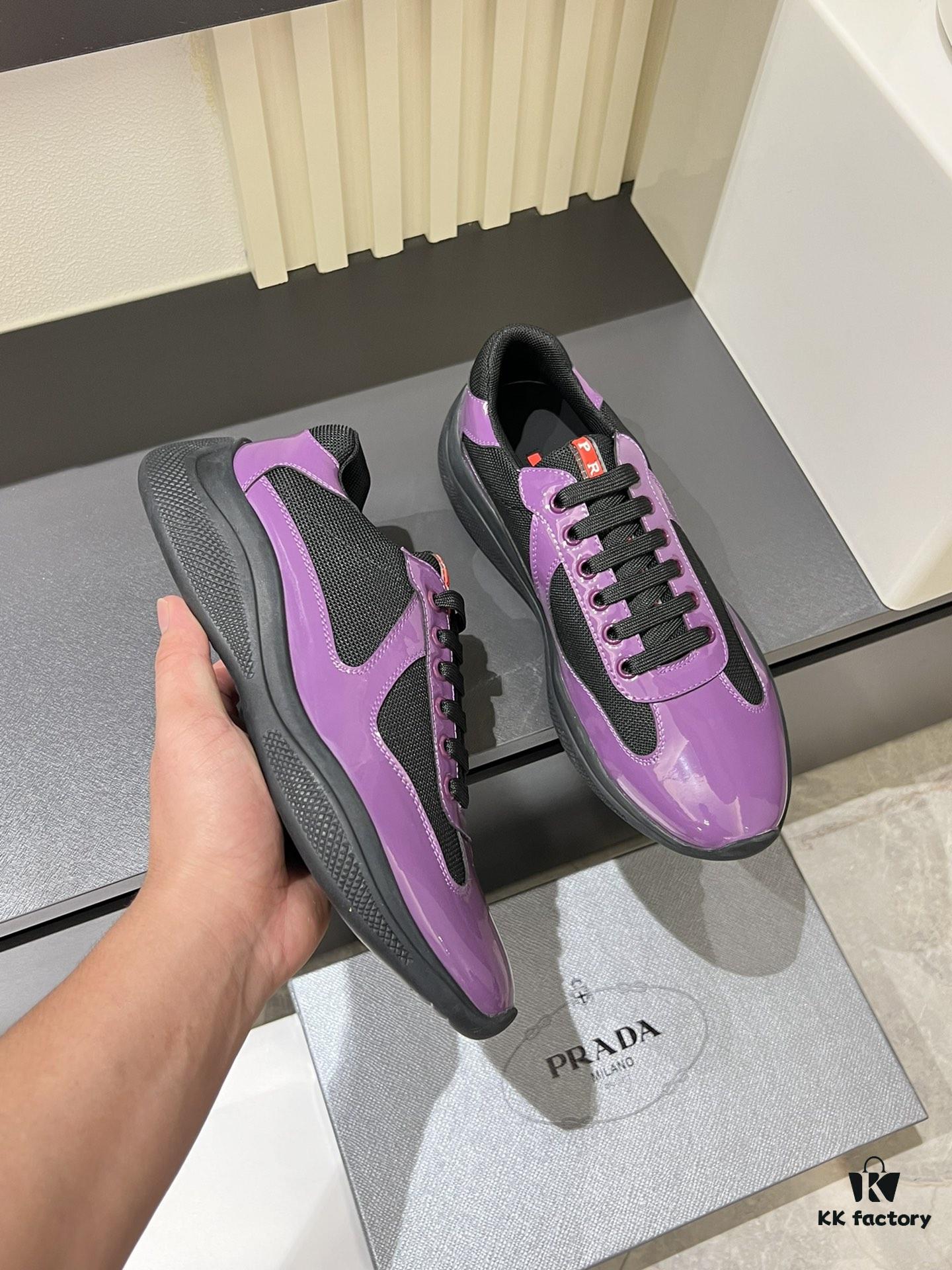 PRAD* Couple's New Arrival Casual Sports Shoes, Premium Quality with TW Custom Dual-Layer Breathable Mesh and Top-Grade Cowhide Upper, Calfskin Insole with Perforated Design for Superior Comfort, Original Factory Vacuum PU Molded Sole for Lightweight Softness and Excellent Foot Feel