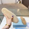 PRADA 2023 Latest Loafer Slipper, Hot Urban Fashion Series, Functional and Tech-Driven Design with Embossed Rubber Triangle Logo, Full Cowhide Upper for Ultimate Comfort