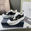 PRADA Men's Shoes Cabinet Hot Sale, Synchronized with Official Website, High-Quality Delivery - Genuine Cowhide Flyknit Upper with Cowhide Lining, 1:1 Replica, Original Factory Sole