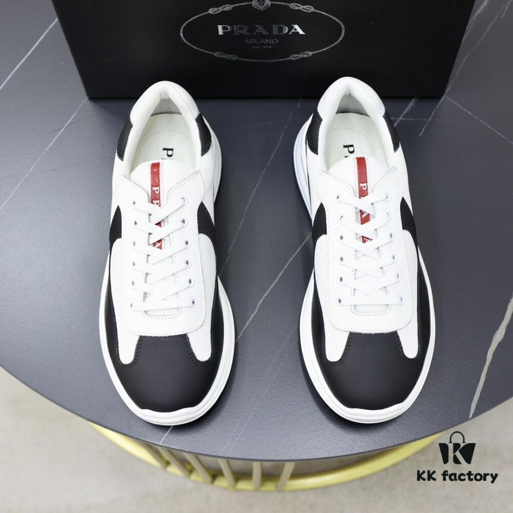 PRADA Men's Luxury Fashion Casual Sports Oxfords, Top-Grade Original Order, Genuine Cowhide Upper and Lining, Specially Supplied Outsole