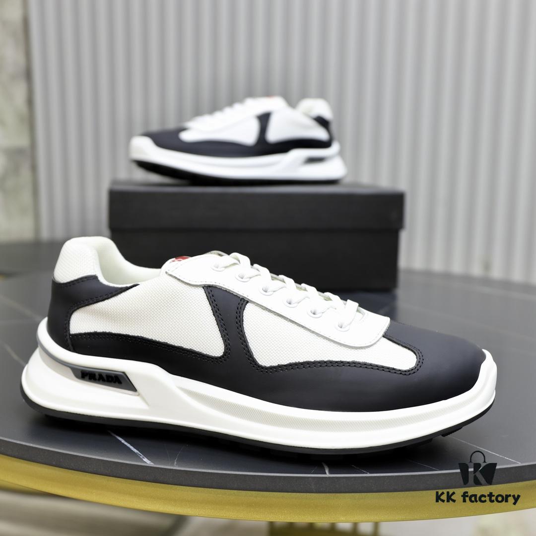 PRADA Men's Luxury Fashion Casual Sports Oxfords, Top-Grade Original Order, Genuine Cowhide Upper and Lining, Specially Supplied Outsole