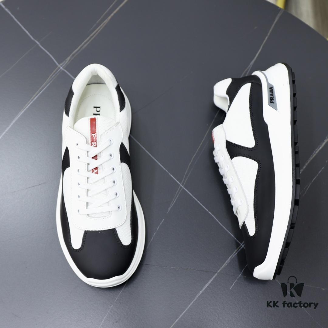 PRADA Men's Luxury Fashion Casual Sports Oxfords, Top-Grade Original Order, Genuine Cowhide Upper and Lining, Specially Supplied Outsole