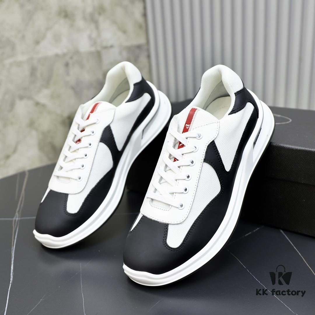 PRADA Men's Luxury Fashion Casual Sports Oxfords, Top-Grade Original Order, Genuine Cowhide Upper and Lining, Specially Supplied Outsole