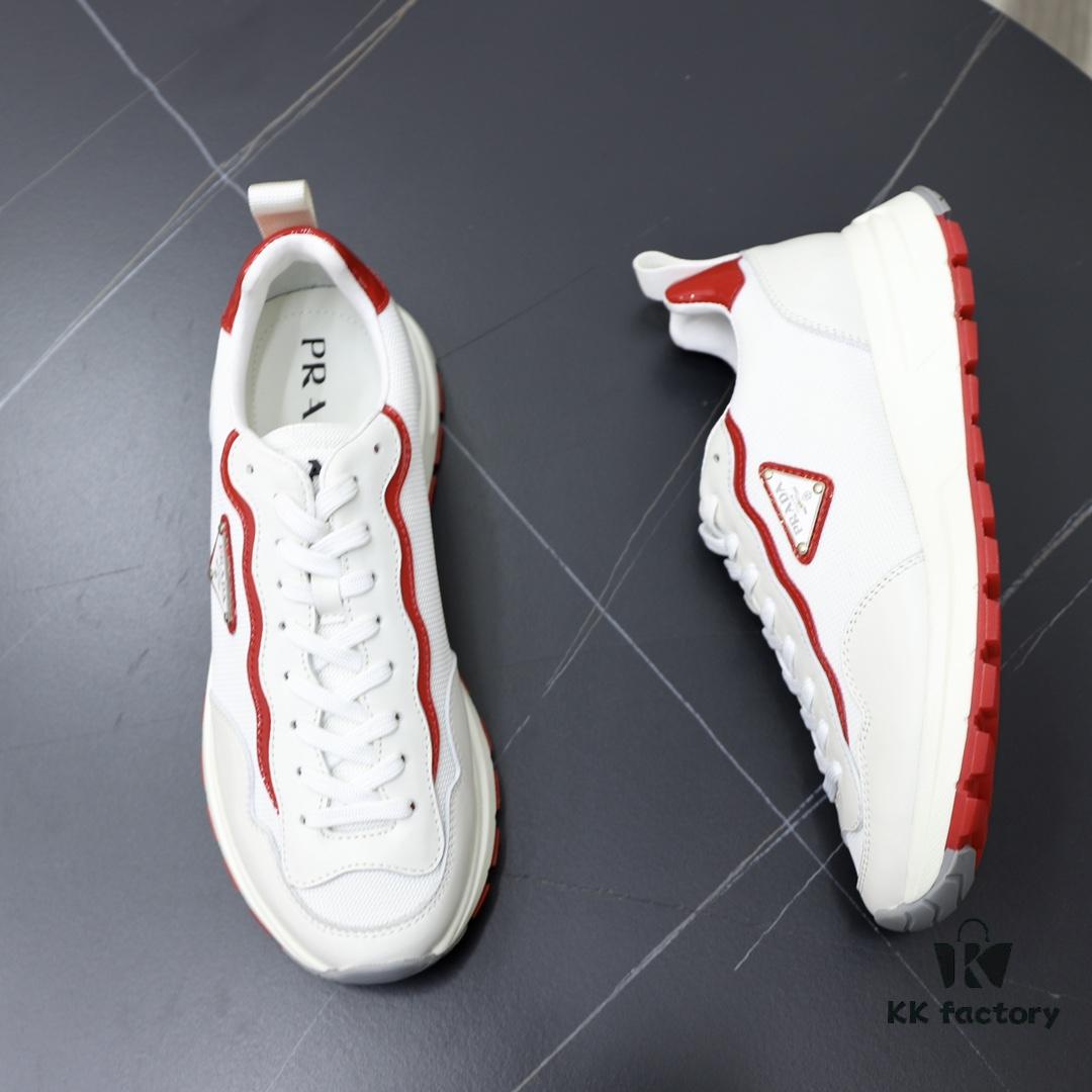 PRADA Men's Fashion Casual Sports Loafers, Luxury Leather Design, Original Quality