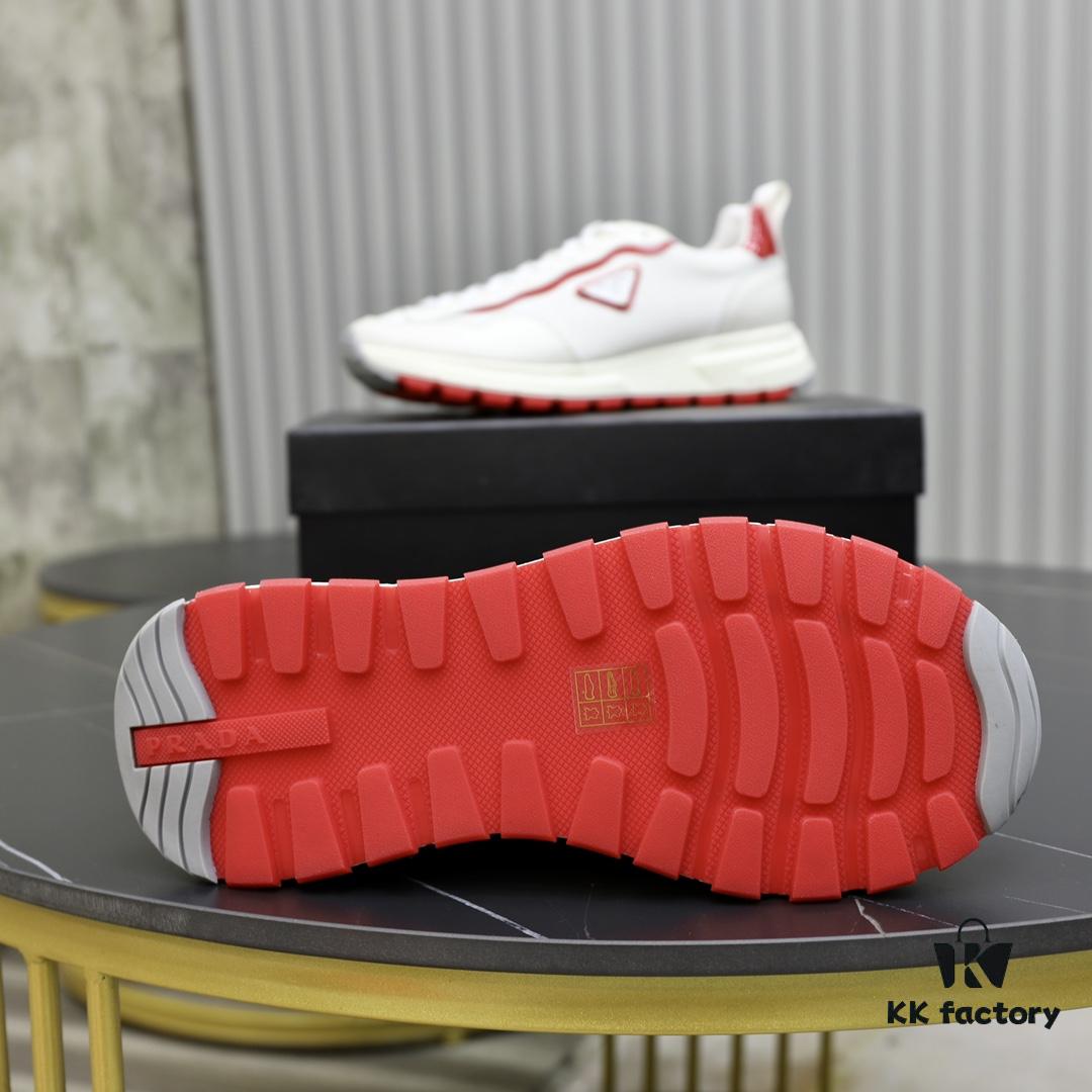 PRADA Men's Fashion Casual Sports Loafers, Luxury Leather Design, Original Quality