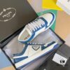 PRADA Prada 22C New Arrival Tri-Logo Couple White Sneakers Casual Athletic Shoes