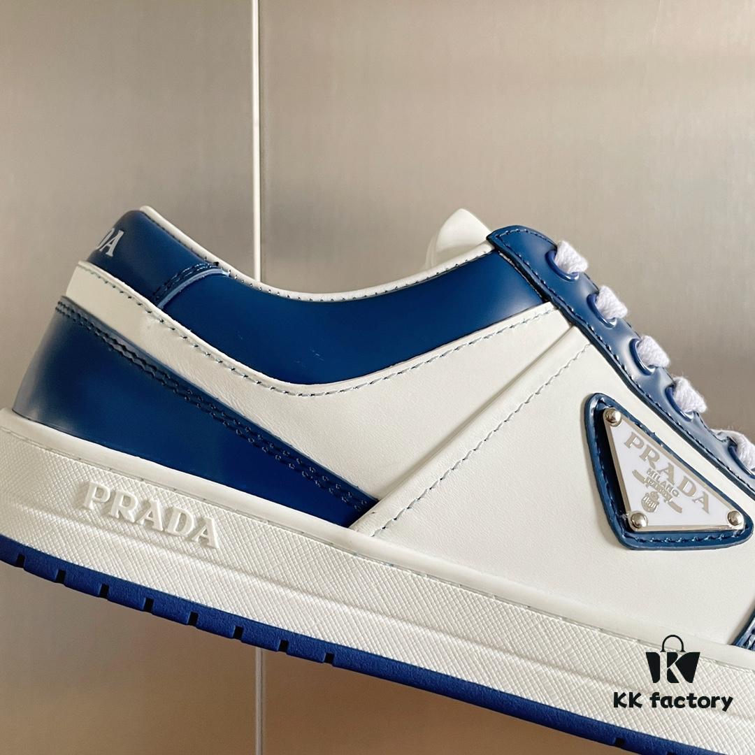 PRADA Prada 22C New Arrival Tri-Logo Couple White Sneakers Casual Athletic Shoes