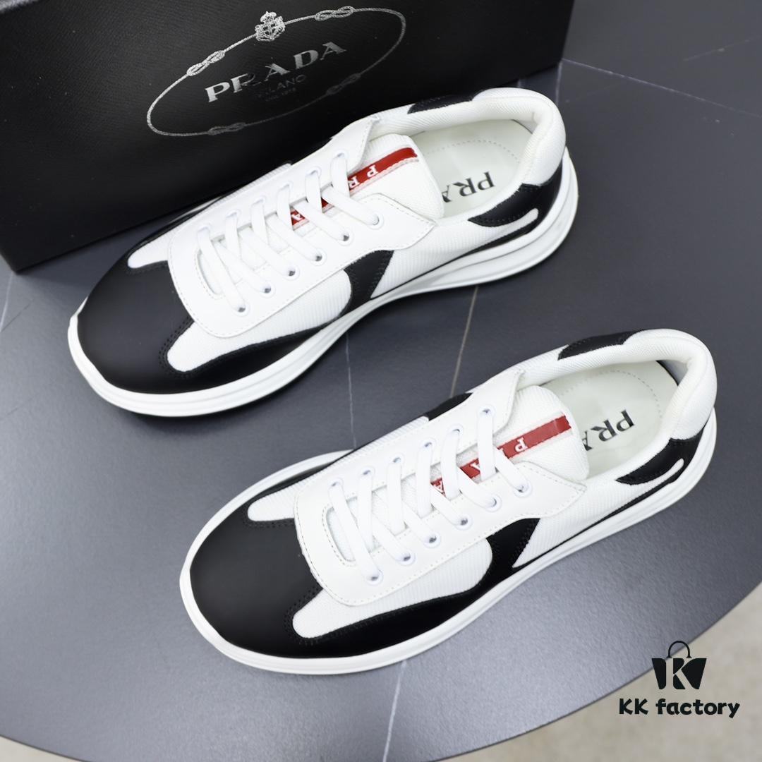 PRADA Men's Luxury Fashion Casual Sports Oxfords, Top-Grade Original Order, Genuine Cowhide Upper and Lining, Specially Supplied Outsole
