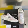 PRADA Prada 22C New Arrival Triangle Logo Couple White Sneakers Casual Sports Shoes