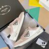PRADA Prada 22C New Arrival Triangle Logo Couple White Sneakers Casual Sports Shoes