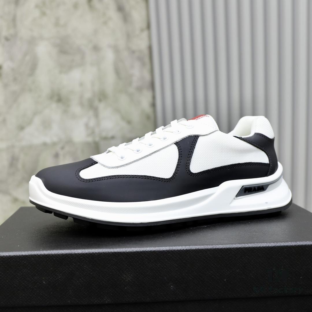 PRADA Men's Luxury Fashion Casual Sports Oxfords, Top-Grade Original Order, Genuine Cowhide Upper and Lining, Specially Supplied Outsole