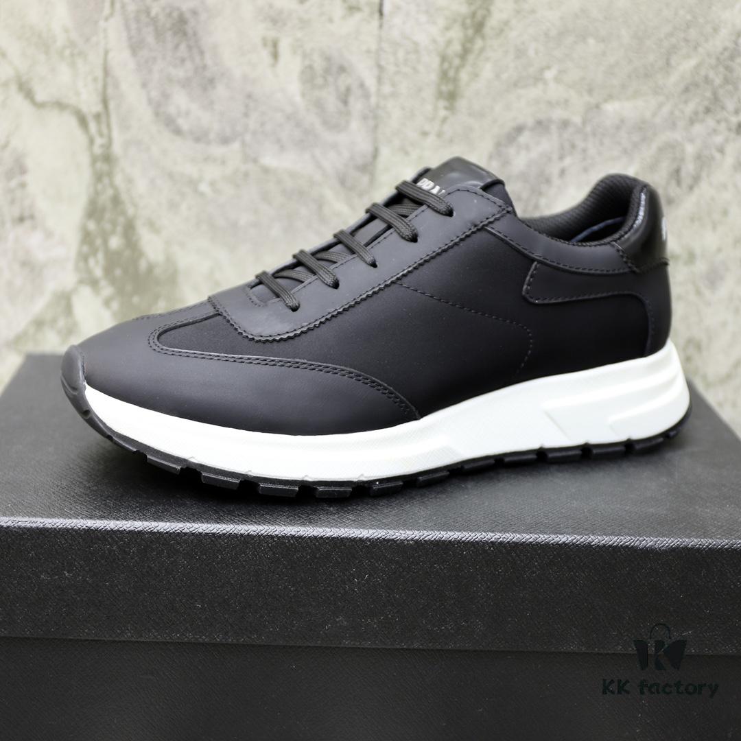 PRADA Men's Luxury Fashion Casual Sneakers, Top-Quality Original Surplus, Genuine Cowhide, Breathable Interior, Special-Order Outsole