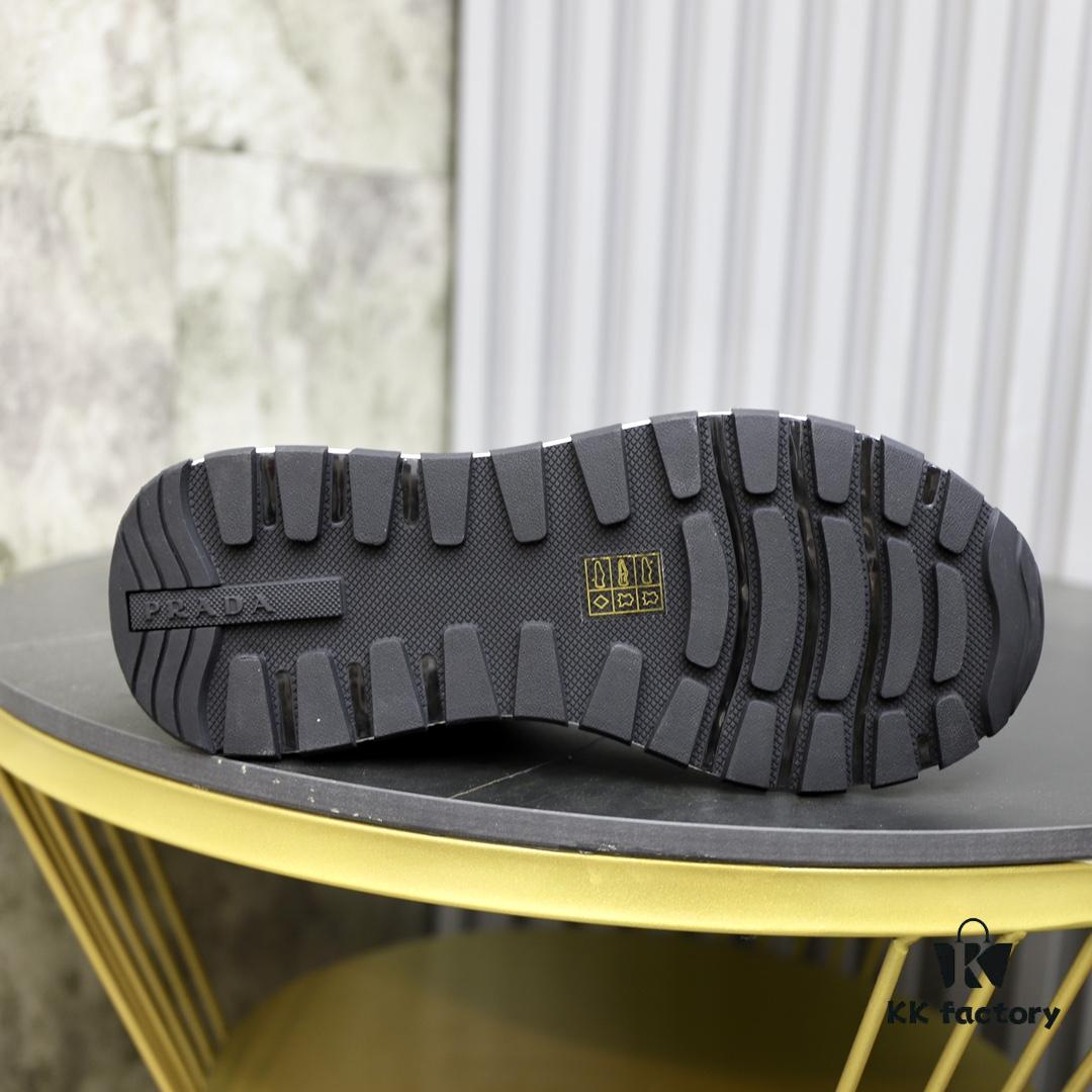 PRADA Men's Luxury Fashion Casual Sneakers, Top-Quality Original Surplus, Genuine Cowhide, Breathable Interior, Special-Order Outsole