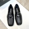 PRADA Men's Genuine Original Loafers - Luxury Slip-On Shoes in Soft Lambskin