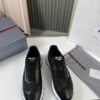 PRADA Men's Shoes, Bestselling Counter Model, Synchronized with Official Website, High-Quality Delivery - Genuine Cowhide Flyknit Upper with Leather Lining, 1:1 Replica, Original Factory Sole, Sizes 38-45 (Size 45 Custom Made, No Returns or Exchanges)