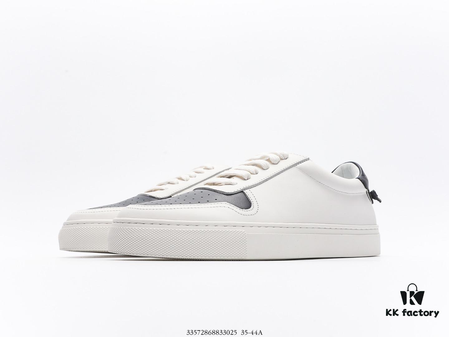 Givenchy Urban Street Leather Sneakers Fashion Versatile Casual Lace-up White Leather Sneakers