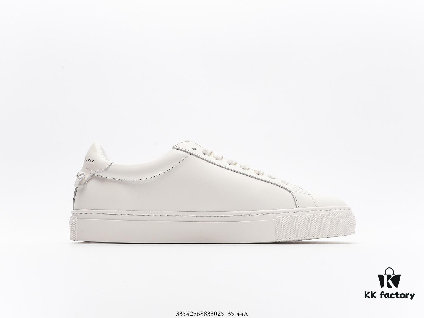 Givenchy Urban Street Leather Sneakers Fashion Versatile Casual Leather Lace-up White Sneakers