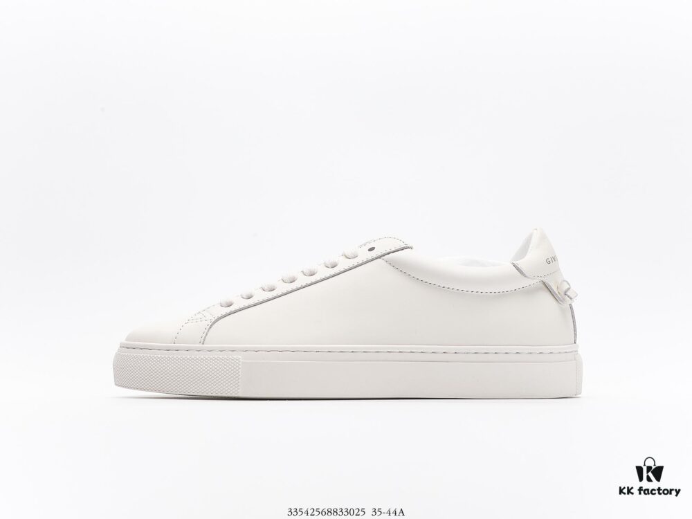 Givenchy Urban Street Leather Sneakers Fashion Versatile Casual Leather Lace-up White Sneakers