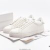 Givenchy Urban Street Leather Sneakers Fashion Versatile Casual Leather Lace-up White Sneakers