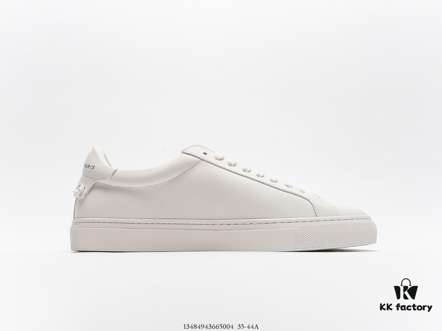 Givenchy Urban Street Leather Sneakers Fashion Versatile Casual Leather Lace-up White Sneakers