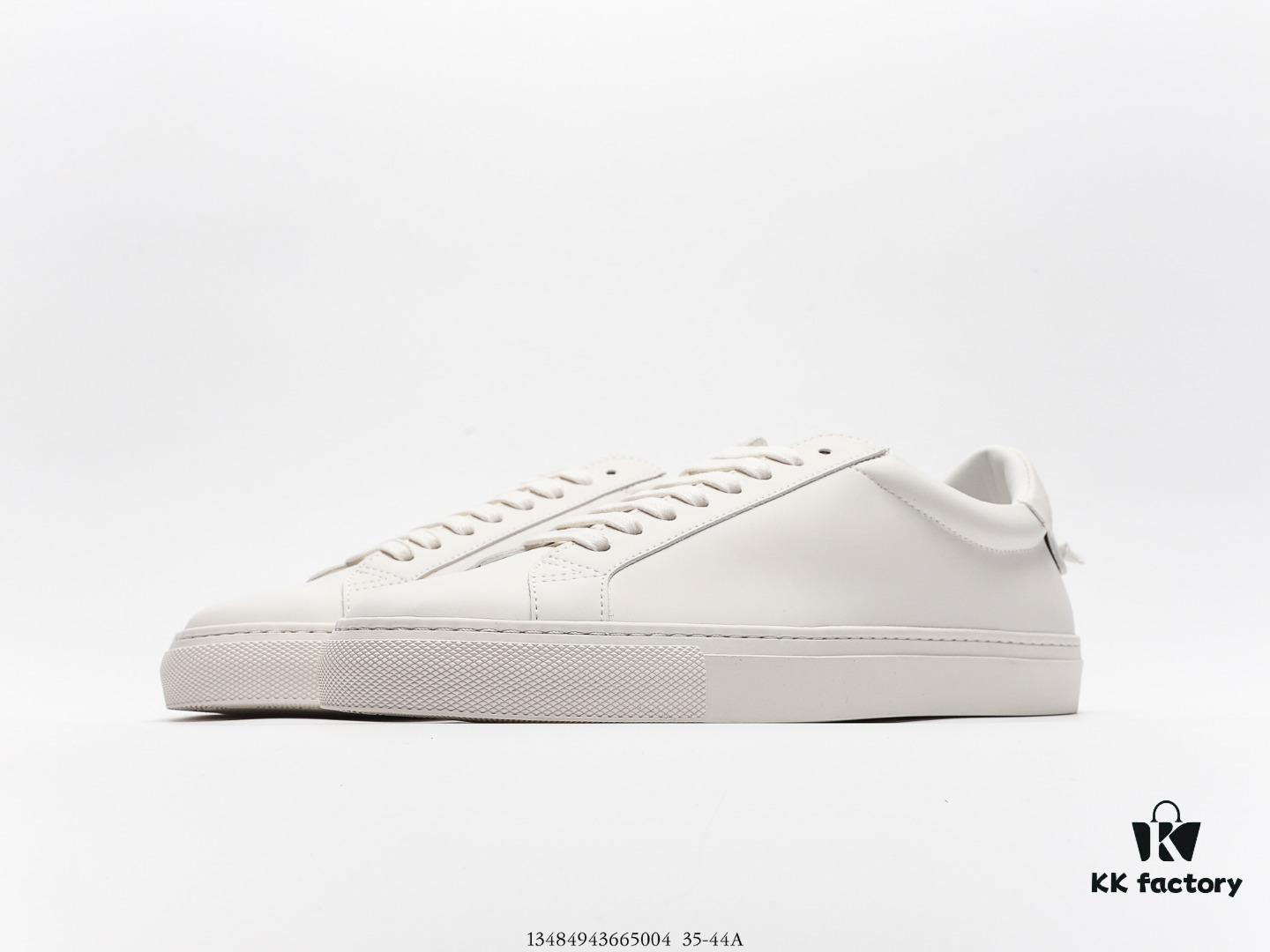 Givenchy Urban Street Leather Sneakers Fashion Versatile Casual Leather Lace-up White Sneakers