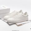 Givenchy Urban Street Leather Sneakers Fashion Versatile Casual Leather Lace-up White Sneakers
