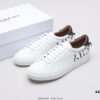 Givenchy Givenchy Fashion Casual White Shoes Official Recommended New Color (Dark Green) Sea Turtle Version Top-Quality Glue-Free Craftsmanship Original Size 11 Pattern High-End Version on the Market Exclusive Release Top-Tier Custom Silk Cowhide at Heel