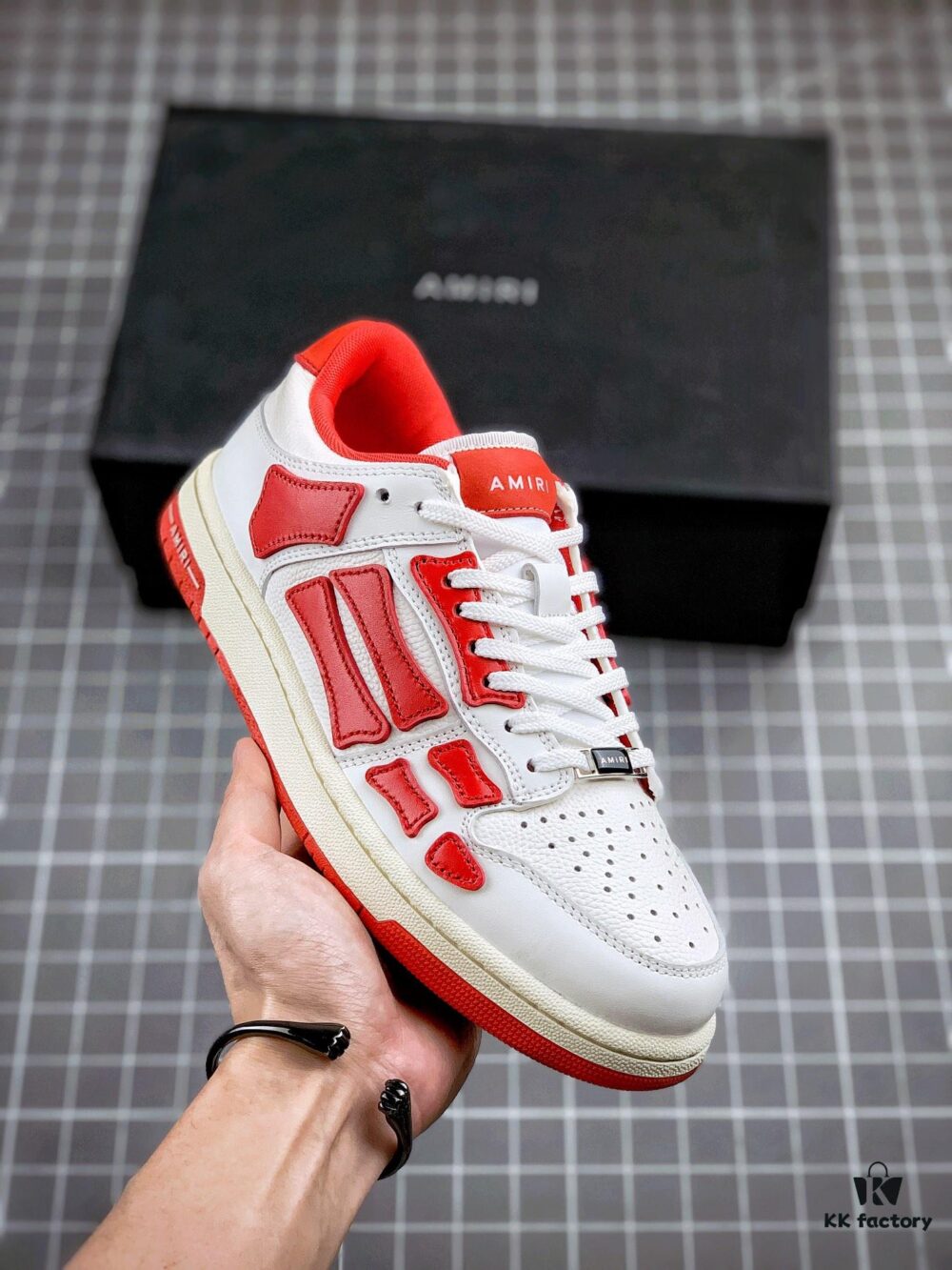 AMIRI Skeleton High Low-Top Sneakers