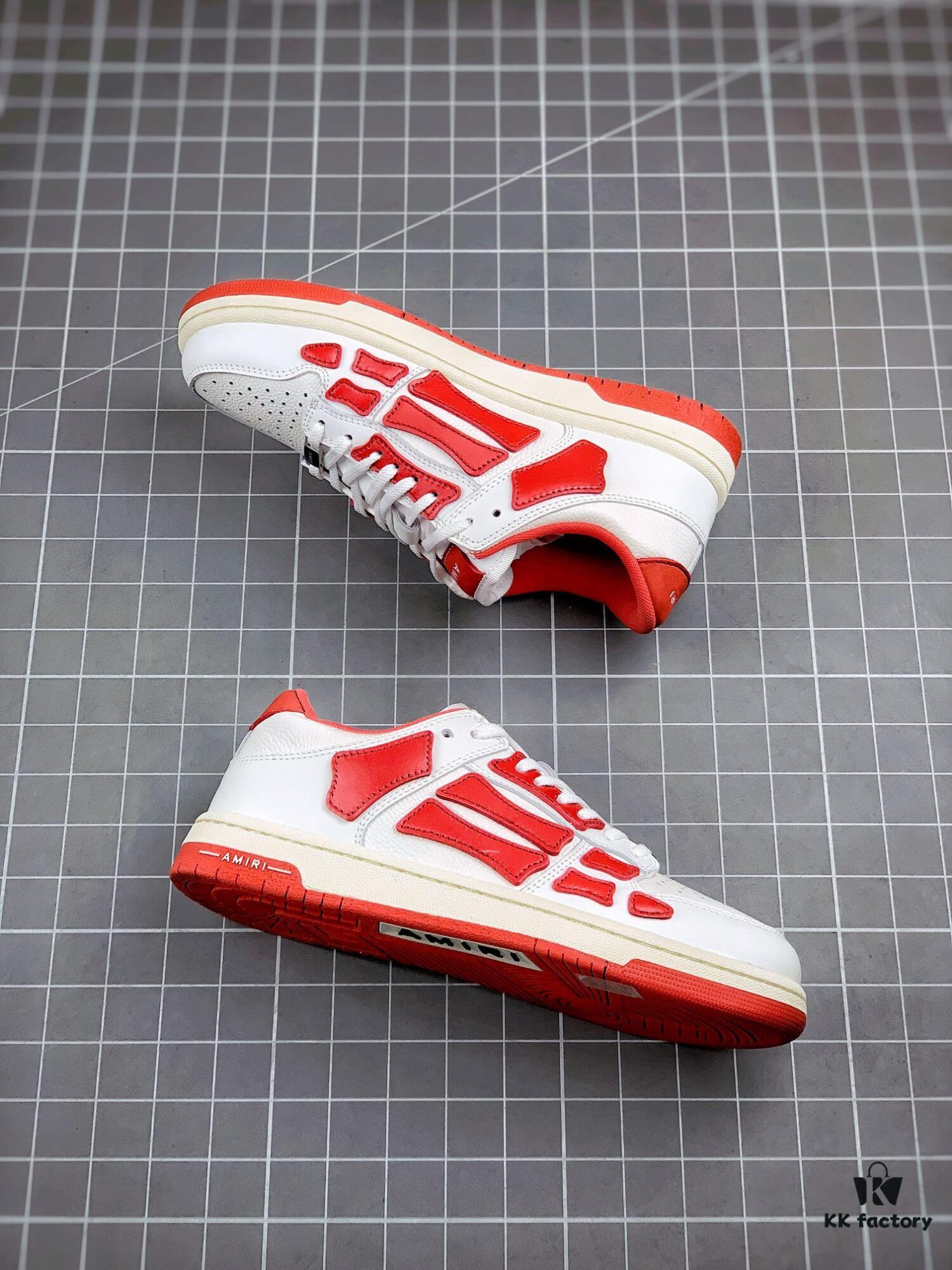 AMIRI Skeleton High Low-Top Sneakers