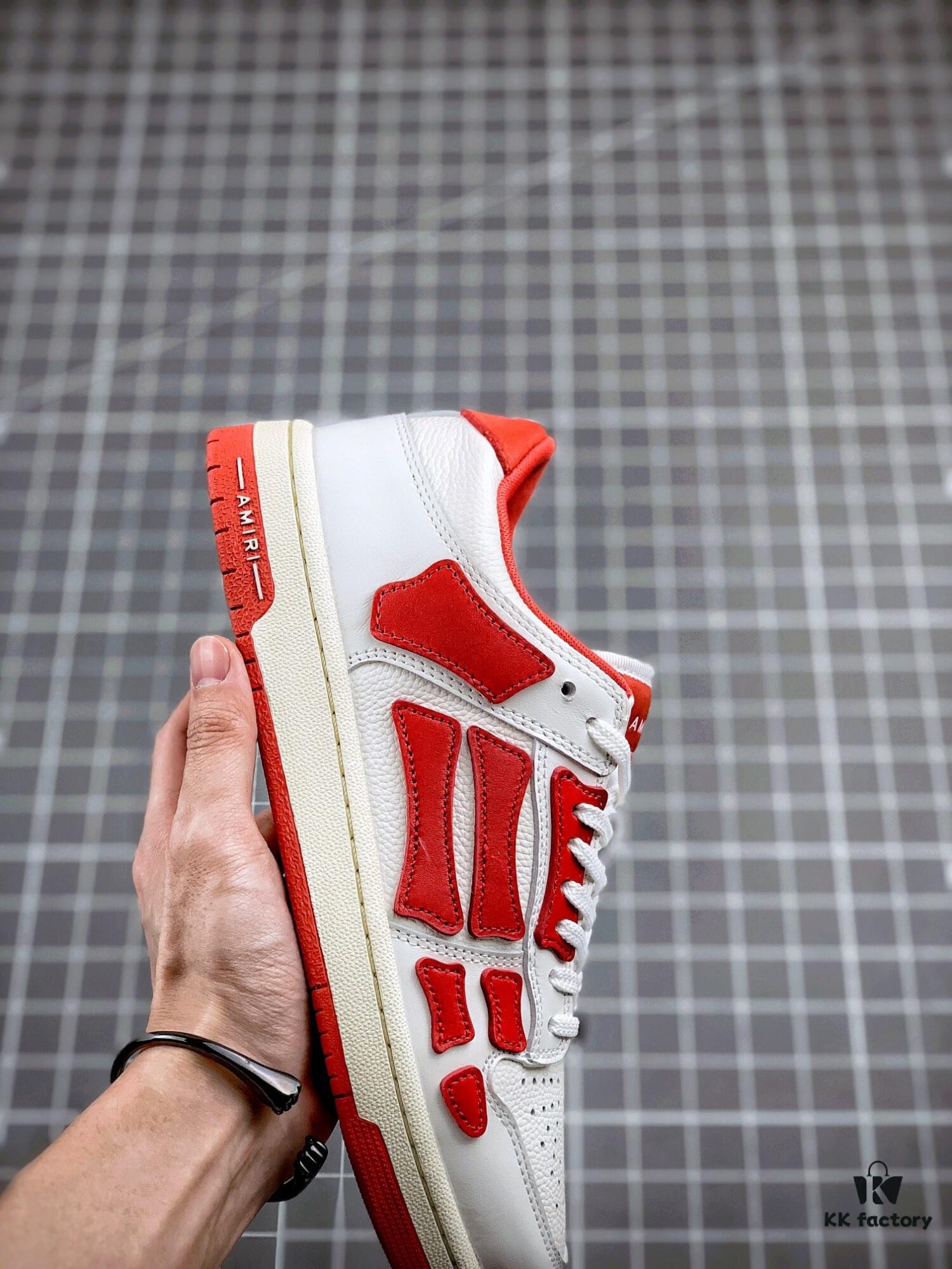 AMIRI Skeleton High Low-Top Sneakers