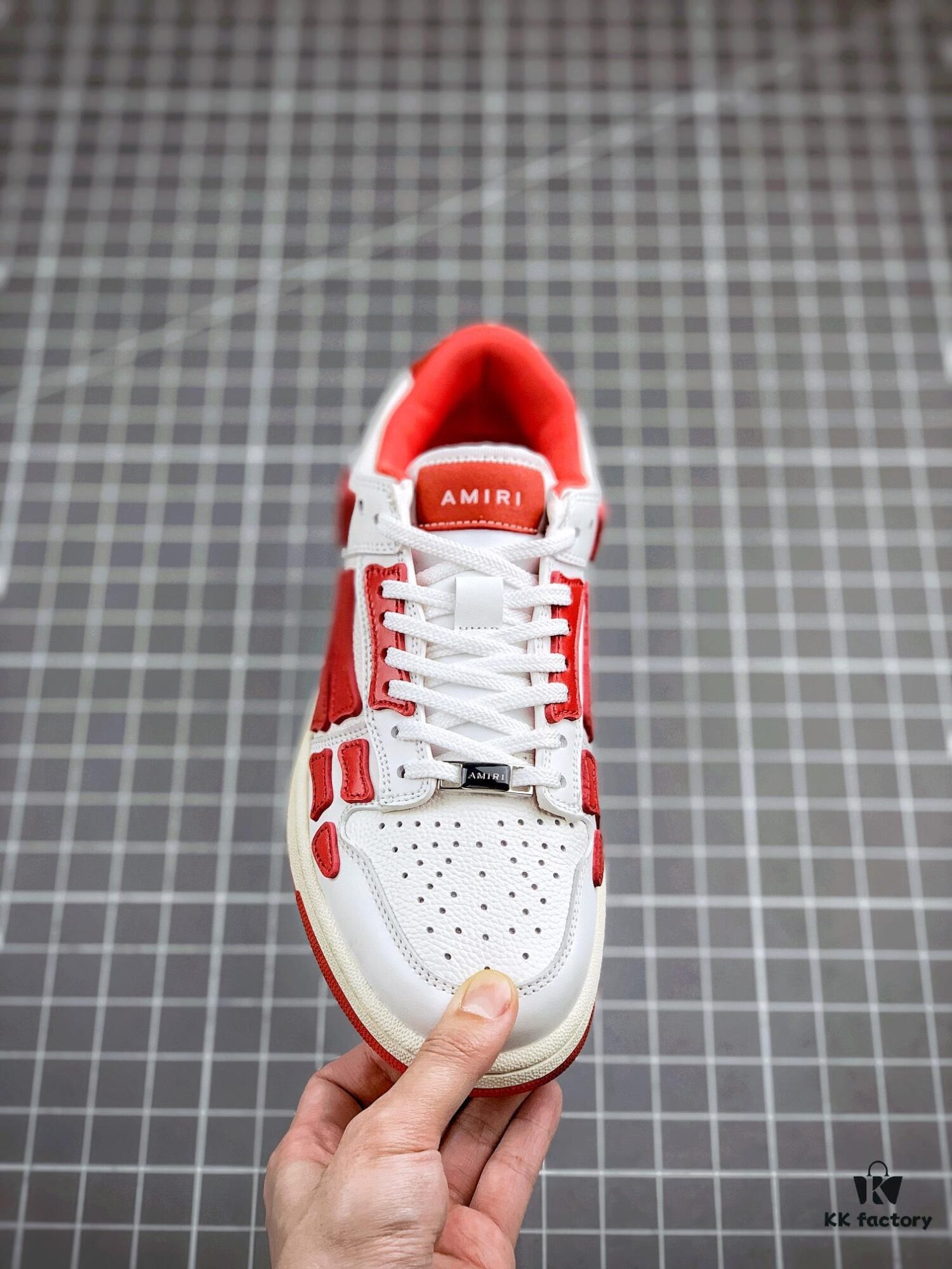 AMIRI Skeleton High Low-Top Sneakers