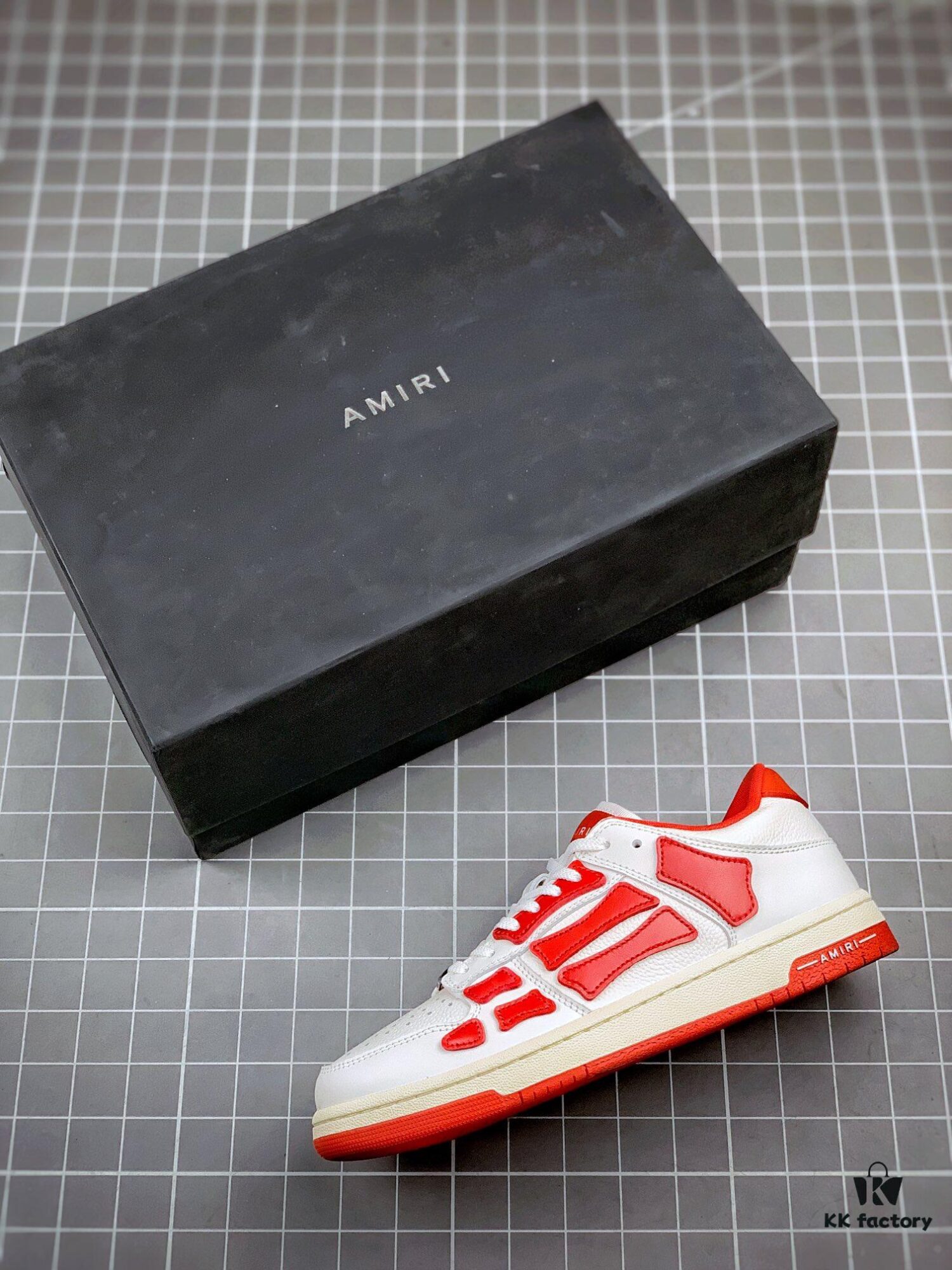 AMIRI Skeleton High Low-Top Sneakers