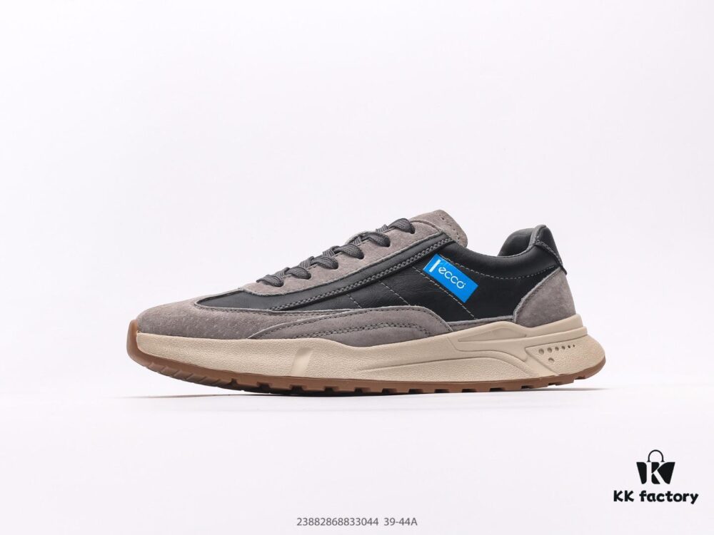 ECCO Men's Casual Shoes, Slip-Resistant Flat Shoes, Versatile Style