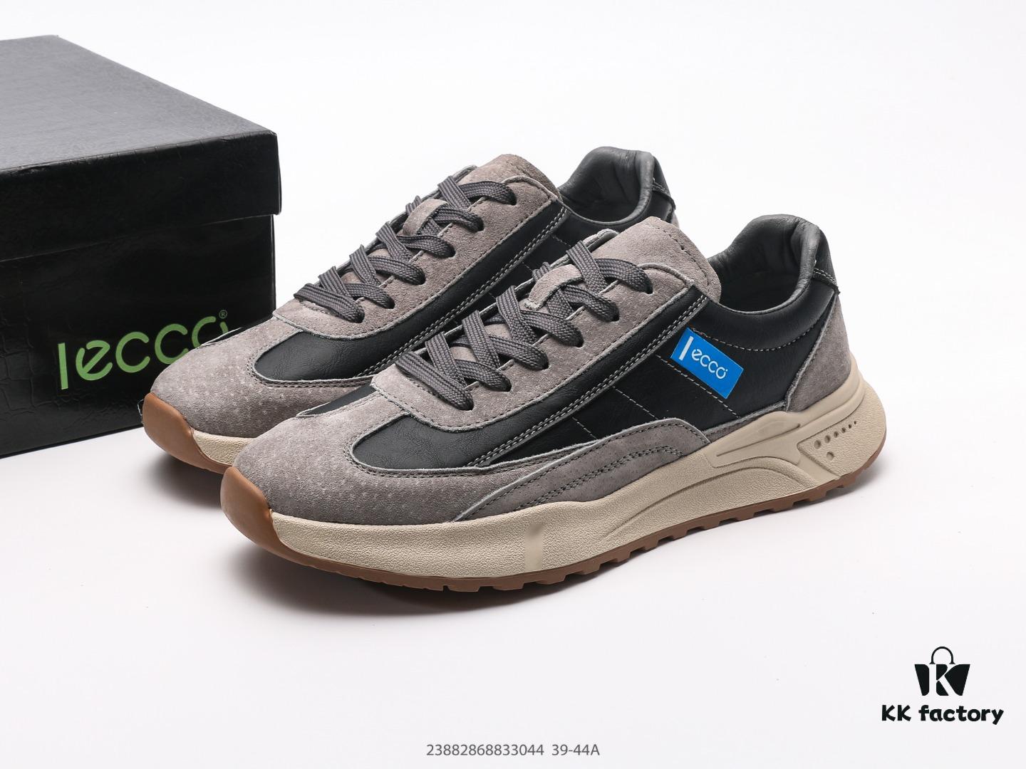 ECCO Men's Casual Shoes, Slip-Resistant Flat Shoes, Versatile Style