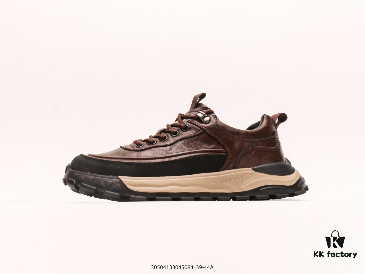 ECCO Leisure Sports Shoes, Classic Meets Modern Craftsmanship, Premium Calfskin Upper, Stylish and Comfortable Dad Shoes with Unique Design, Nordic Style, Highly Elastic, Durable, Shock-Absorbing, Massaging PU+TPU Sole, Glue-Free Craftsmanship