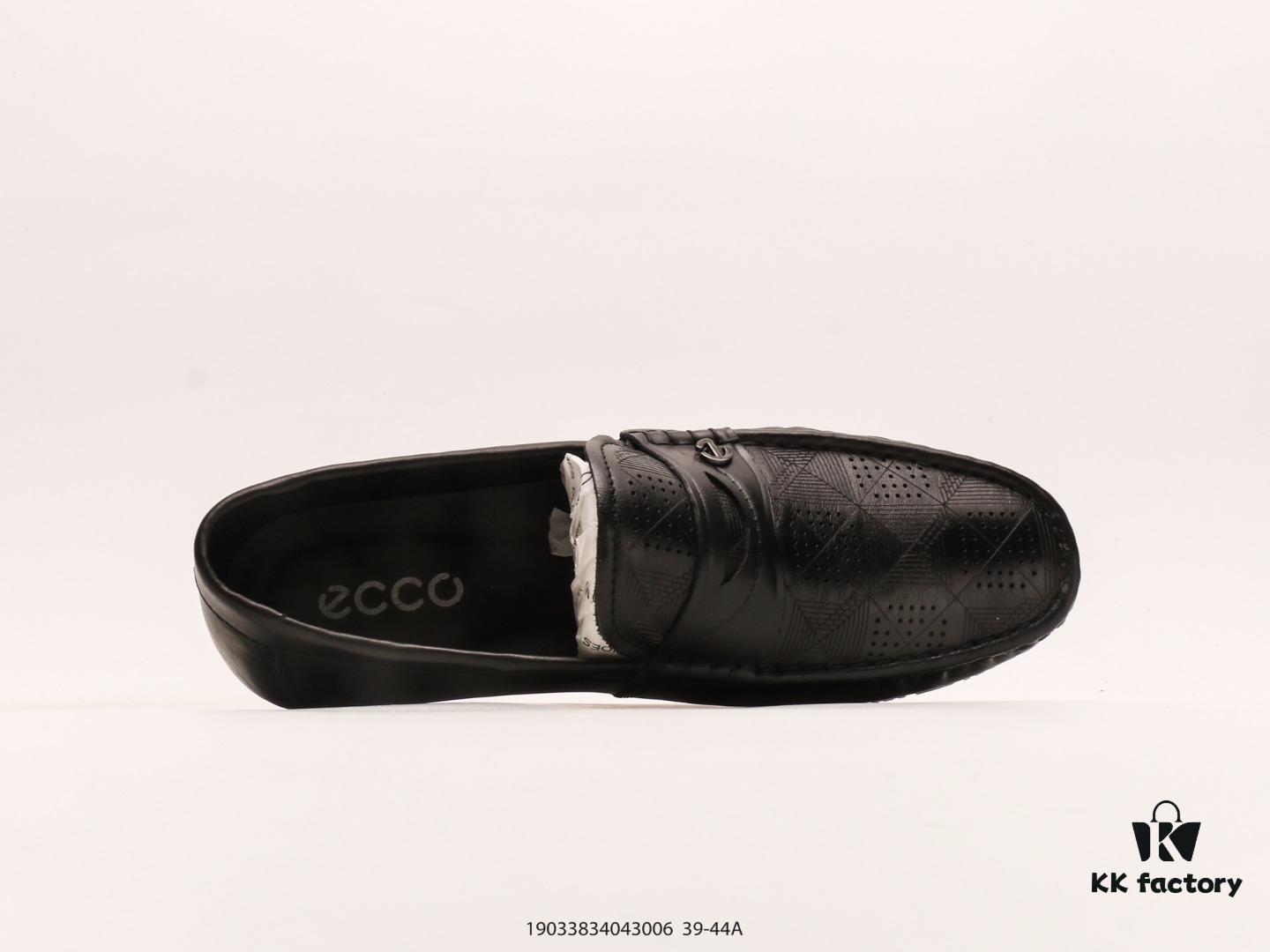 ECCO New Arrival Versatile Casual Loafers Bean Shoes, Original Three-Piece Set Included, Dust-Proof Paper, Handheld Bag, High-Elastic Outsole, Full-Grain Cowhide, Handcrafted, Neat Stitching, Clear Texture, Original Quality, Sporty Breathable Mesh Panels, ECCO Family Craftsmanship, High-End Fashion, Simple and Elegant
