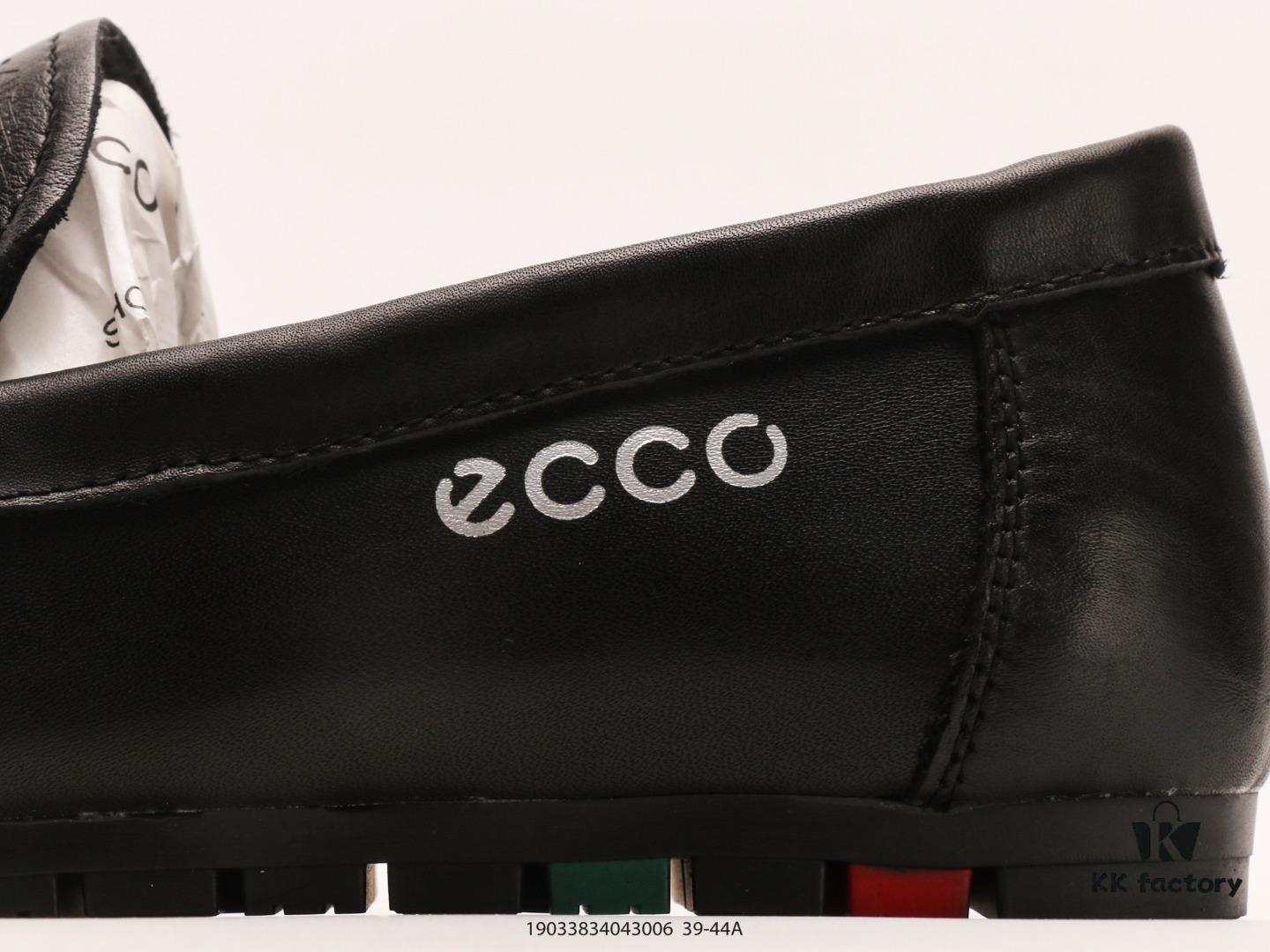 ECCO New Arrival Versatile Casual Loafers Bean Shoes, Original Three-Piece Set Included, Dust-Proof Paper, Handheld Bag, High-Elastic Outsole, Full-Grain Cowhide, Handcrafted, Neat Stitching, Clear Texture, Original Quality, Sporty Breathable Mesh Panels, ECCO Family Craftsmanship, High-End Fashion, Simple and Elegant
