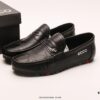 ECCO New Arrival Versatile Casual Loafers Bean Shoes, Original Three-Piece Set Included, Dust-Proof Paper, Handheld Bag, High-Elastic Outsole, Full-Grain Cowhide, Handcrafted, Neat Stitching, Clear Texture, Original Quality, Sporty Breathable Mesh Panels, ECCO Family Craftsmanship, High-End Fashion, Simple and Elegant