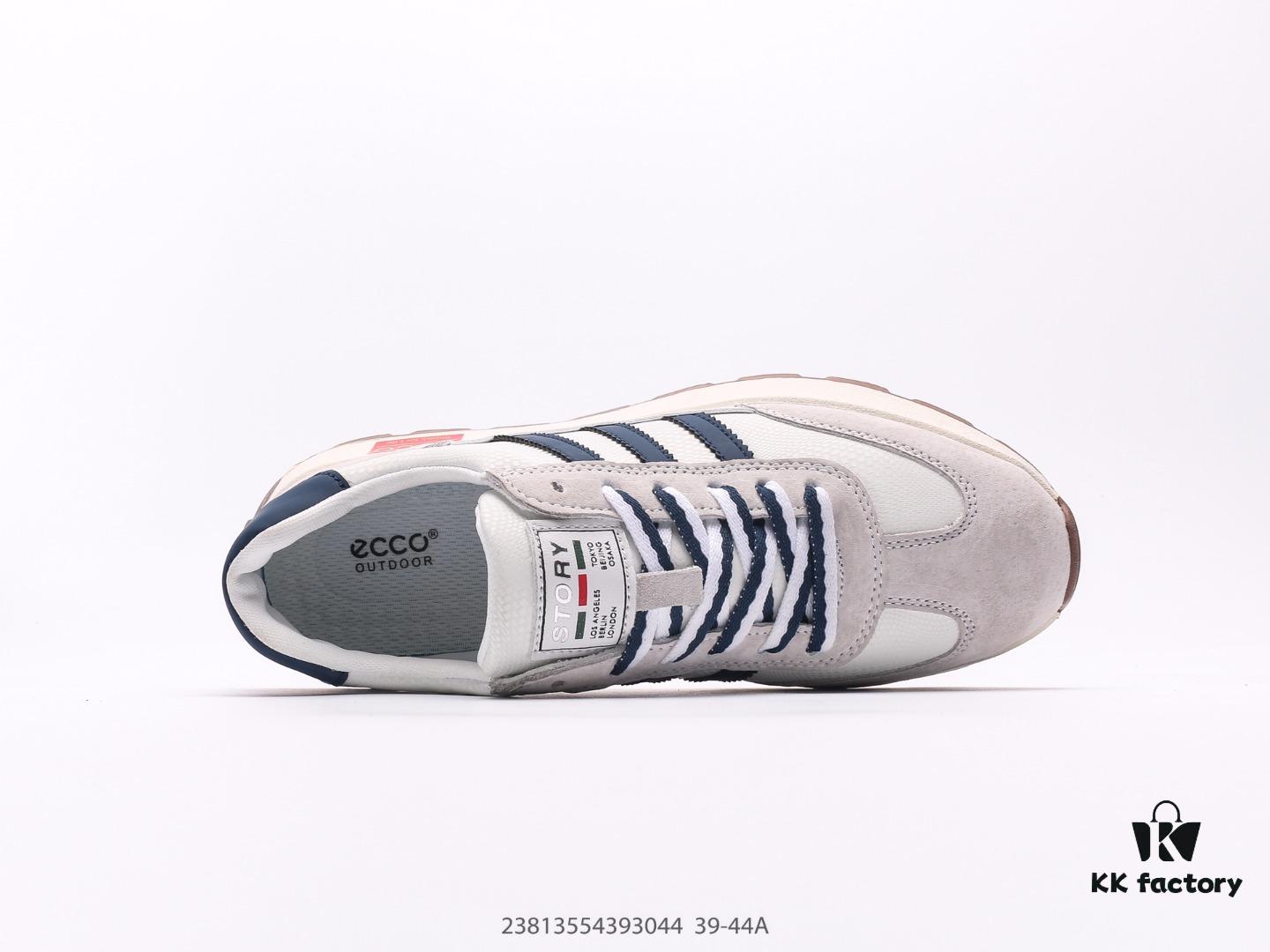 ECCO Breathable New Arrival Popular Casual Sneakers, Fashionable Color-Block Design, Premium Quality with Precise Stitching, Slip-Resistant and Comfortable Running Shoes