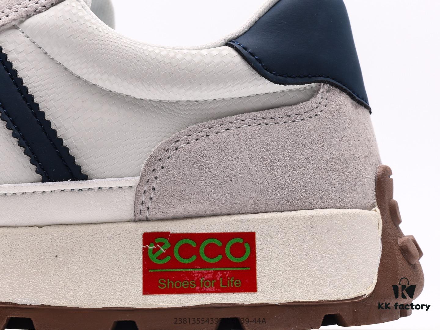 ECCO Breathable New Arrival Popular Casual Sneakers, Fashionable Color-Block Design, Premium Quality with Precise Stitching, Slip-Resistant and Comfortable Running Shoes