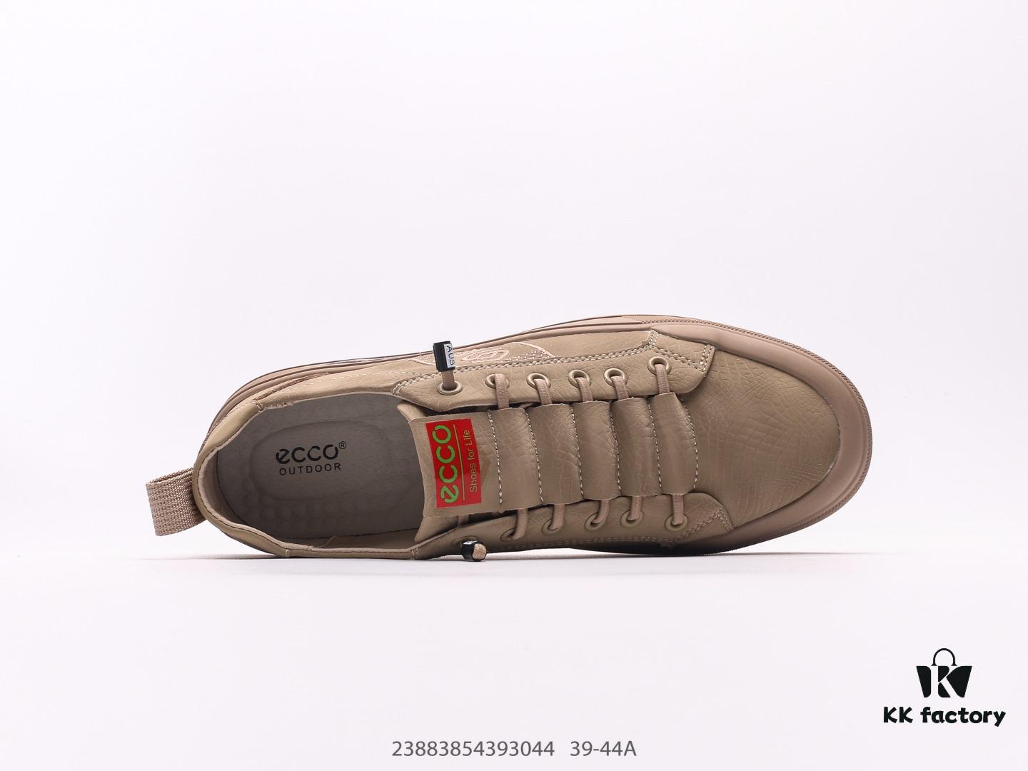 ECCO Comfort Walking Series Shoes, Premium Imported Full-Grain Leather Uppers, Lightweight and Highly Elastic PU Injection Molded Outsole, Soft and Flexible Athletic Walking Shoes