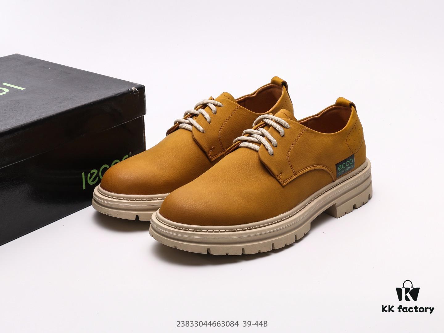 Ecco Men's Classic Casual Skate Shoes, Clean and Stylish Design, Handcrafted Quality, Popularized by Huang Jingyu, Premium Calfskin Exterior with Breathable Pigskin Lining, High-End TPR Eco-Friendly Sole for Superior Cushioning and Comfort