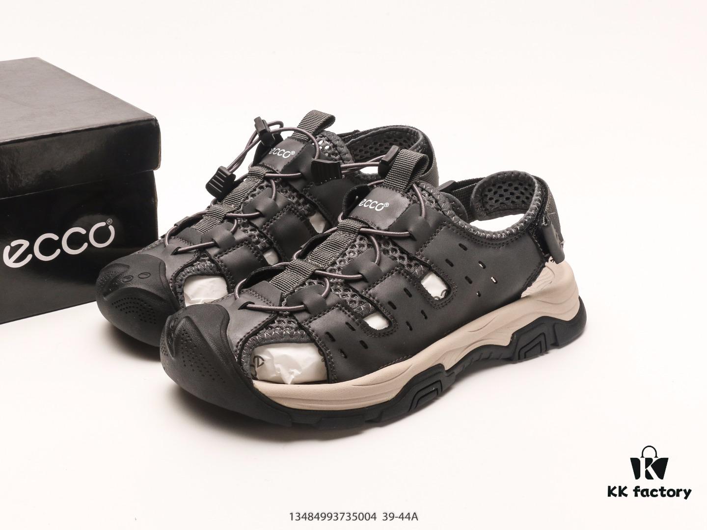 ECCO Men's Sandals, Official Celebrity Favorite, Bestseller on Xiaohongshu, Versatile and Comfortable Casual Sandals with Breathable Design