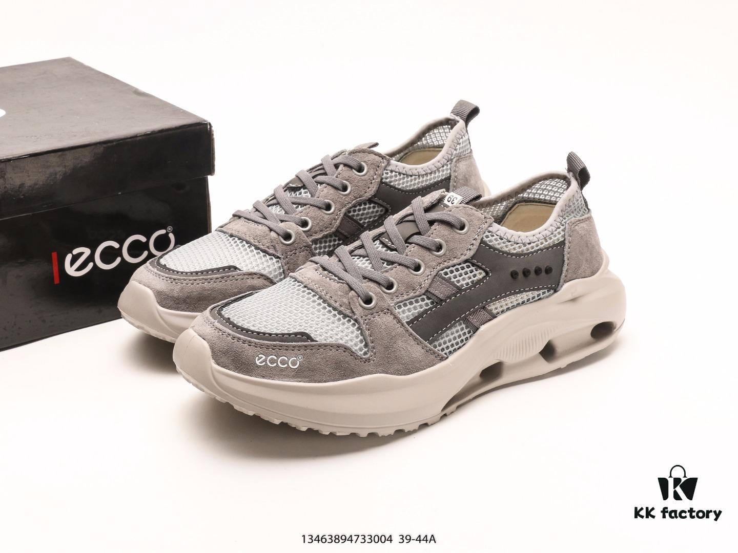 ECCO Popular White Sneakers Lightweight Comfortable Casual Shoes