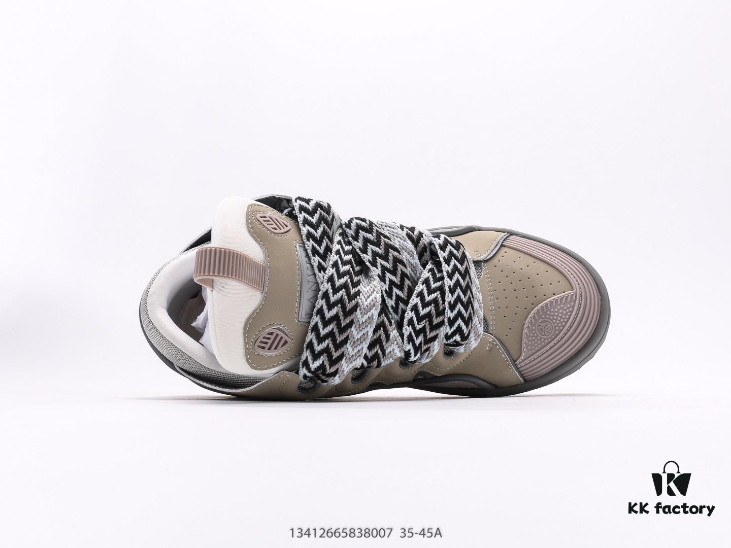 Lanvin Curb Leather Sneakers, Loafer-Style Leather Fashion Casual Shoes