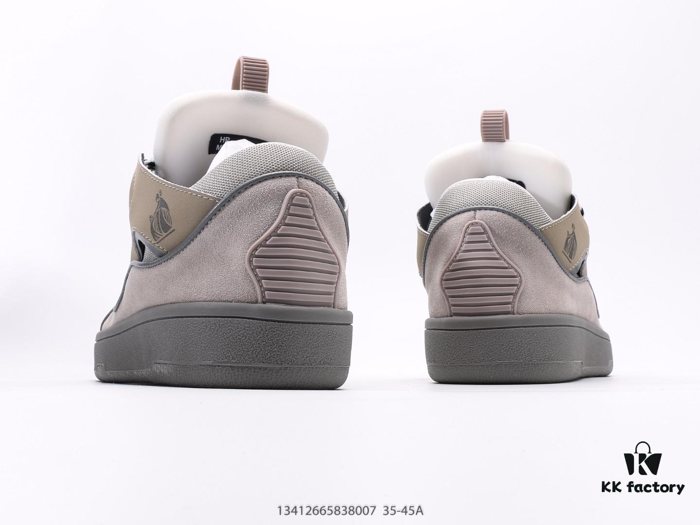 Lanvin Curb Leather Sneakers, Loafer-Style Leather Fashion Casual Shoes