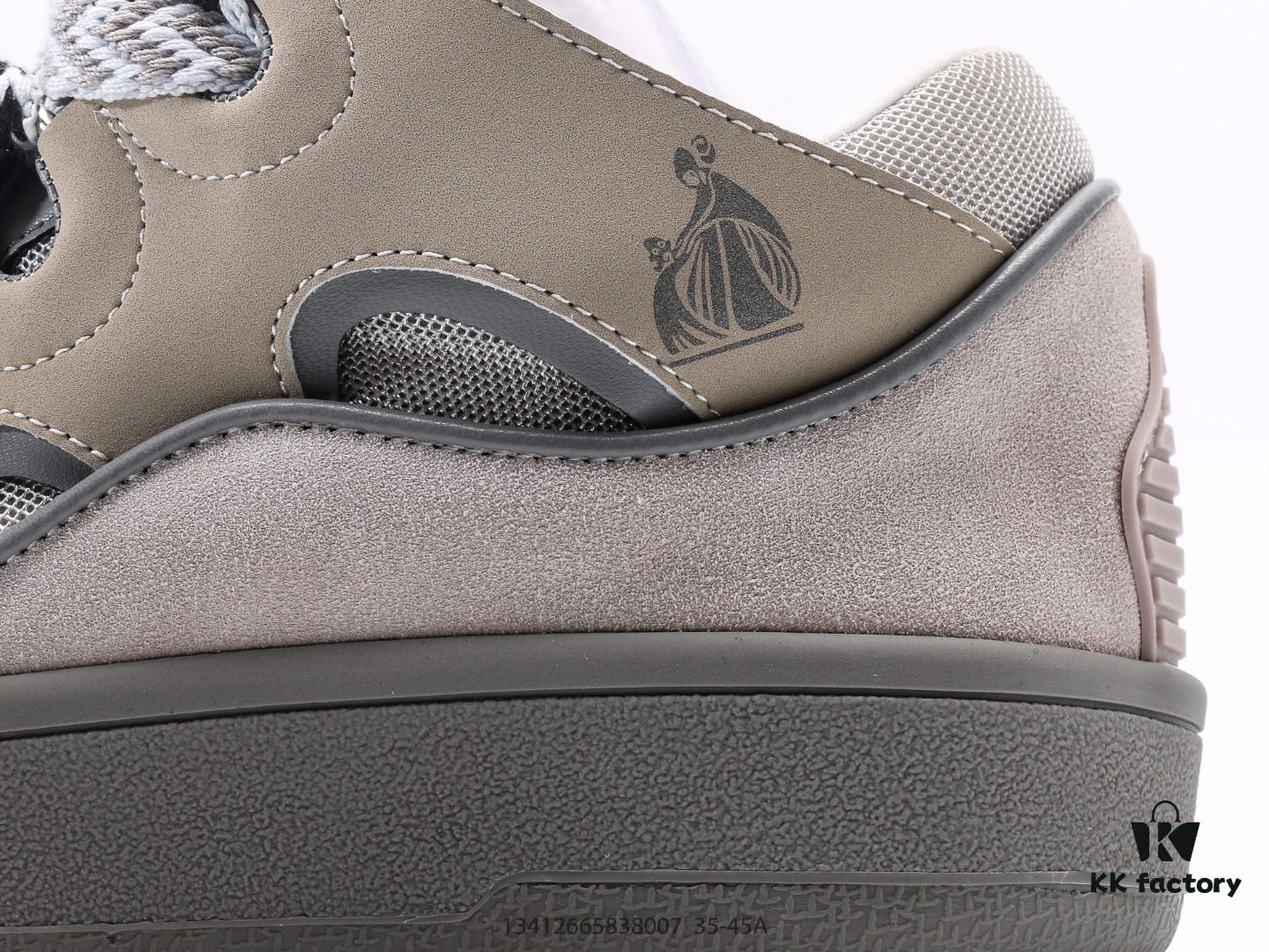 Lanvin Curb Leather Sneakers, Loafer-Style Leather Fashion Casual Shoes