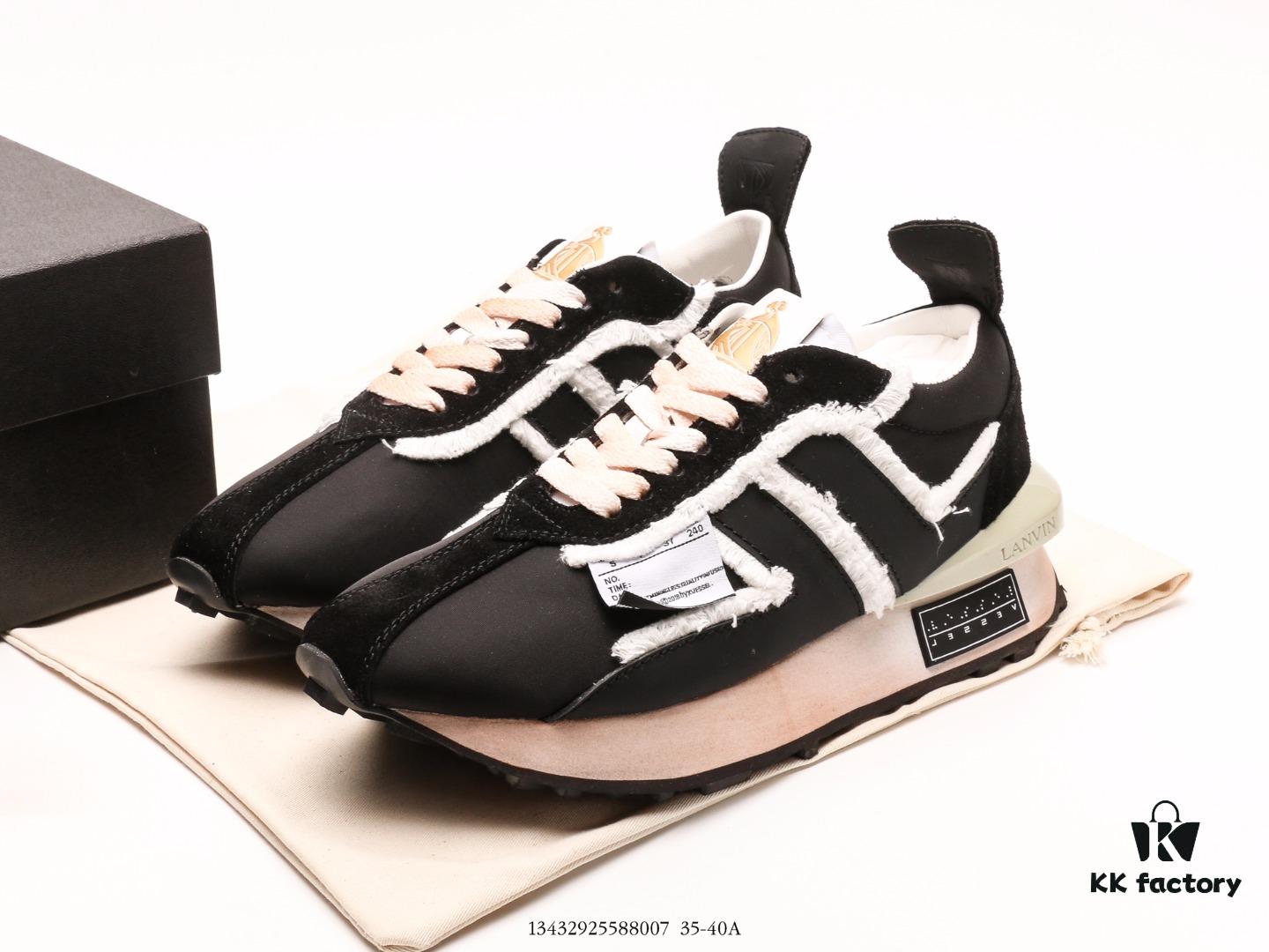 Lanvin Autry Low Loafers Unisex Shoes, Korean Direct Shipping Autry Low-Top Retro Casual Stylish Sneakers, 100% Leather Upper, 100% Fabric Lining, 100% Rubber Sole, Made in Indonesia